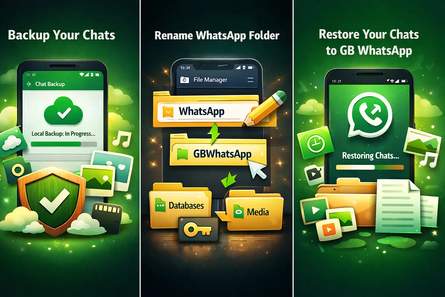 How to transfer normal WhatsApp to GB WhatsApp step by step guide